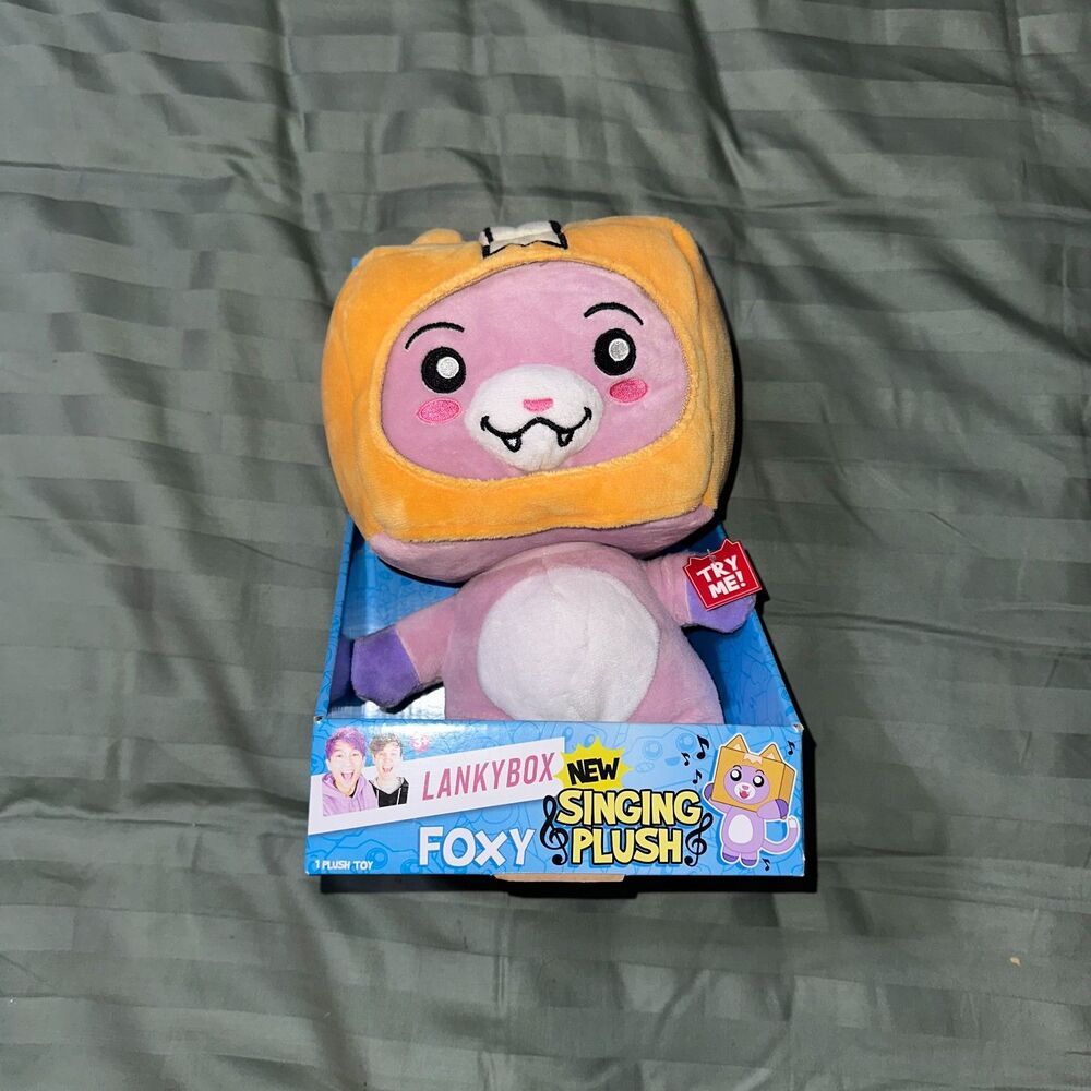 Lanky Box FOXY 9” Singing Plush - NEW - NWT